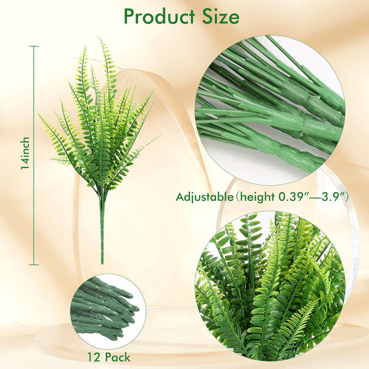 Primrue 15.7'' Faux Fern Plant Wayfair Canada